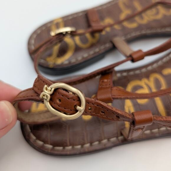 Sam Edelman Gigi Signet Sandal Women's Ankle Strap Brown Size US5M EU35 - Picture 12 of 12